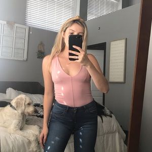 Pink bodysuit